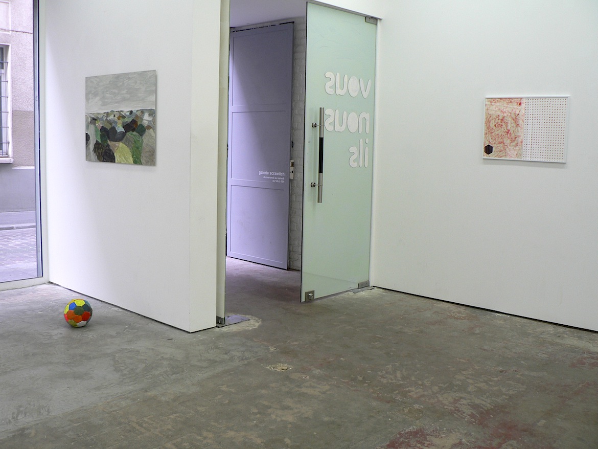 Vue de l'exposition d'Eleonore Cheneau à la galerie scrawitch Avril 2013