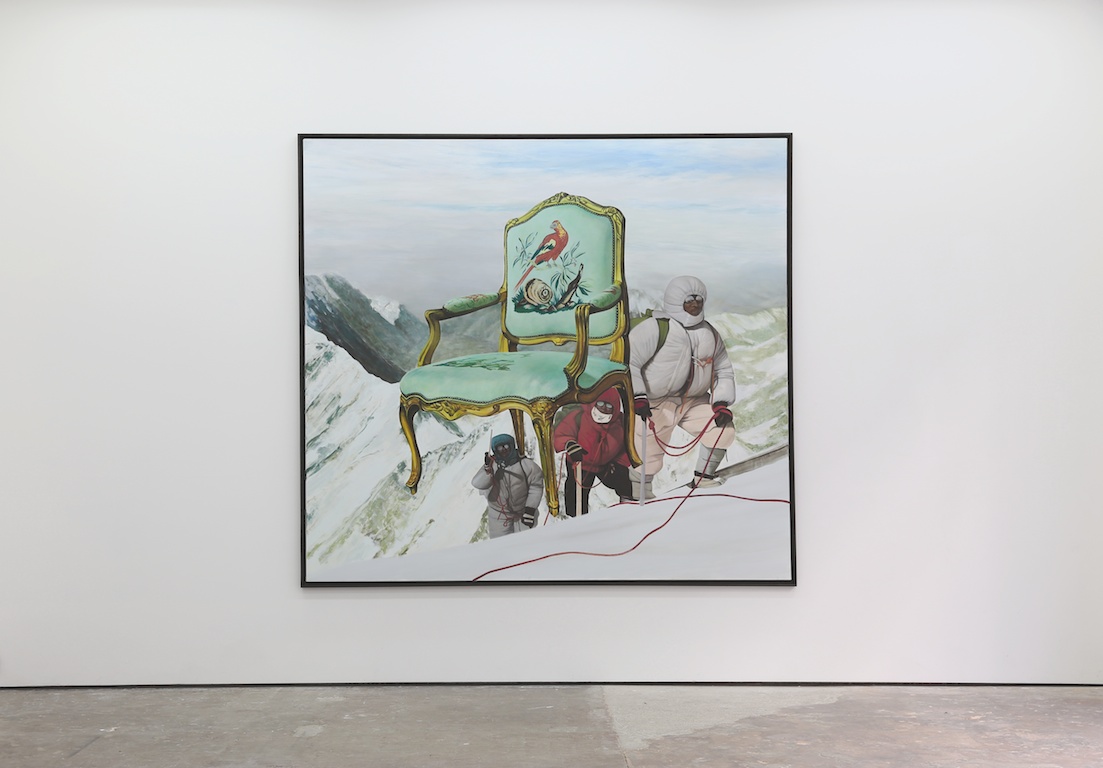 HEAVEN’S DOOR, 2, 2014, peinture acrylique sur toile, 210 x 230 cm, courtesy Galerie Scrawitch, Paris, Photo Michel Martzloff